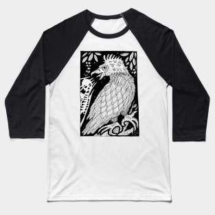 Devil Bird Bestiary Art Baseball T-Shirt